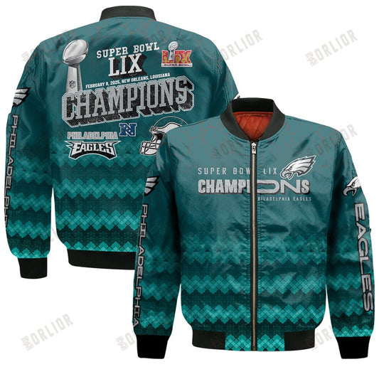 Philadelphia Eagles Super Bowl LIX Champions Celebrate In Style Bomber Jacket