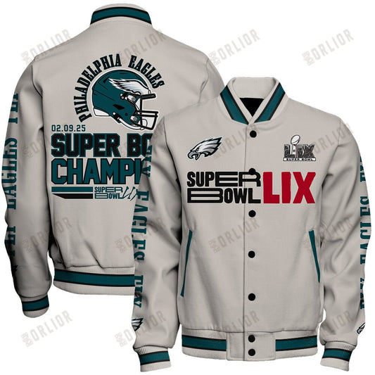 Philadelphia Eagles Super Bowl LIX Champions From The Gridiron To Glory Varsity Jacket