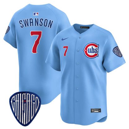 Chicago Cubs Blue Alternate Vapor Premier Limited Jersey - All Stitched