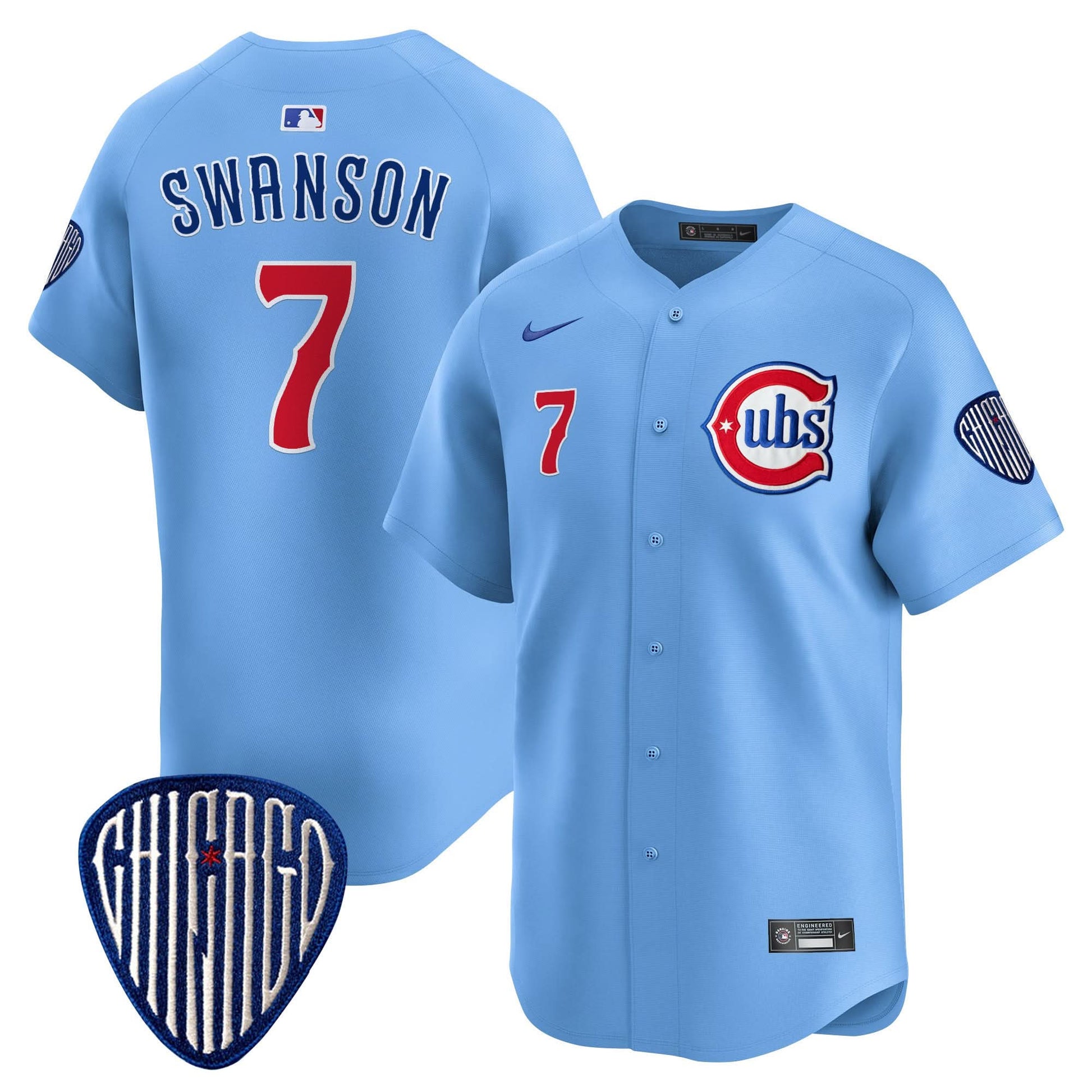 Men's Chicago Cubs Blue Alternate Vapor Premier Limited Jersey - All Stitched