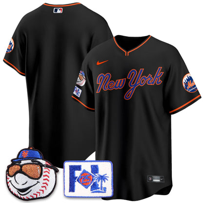 New York Mets Blue Road 2025 Spring Training Jersey - All Stitched