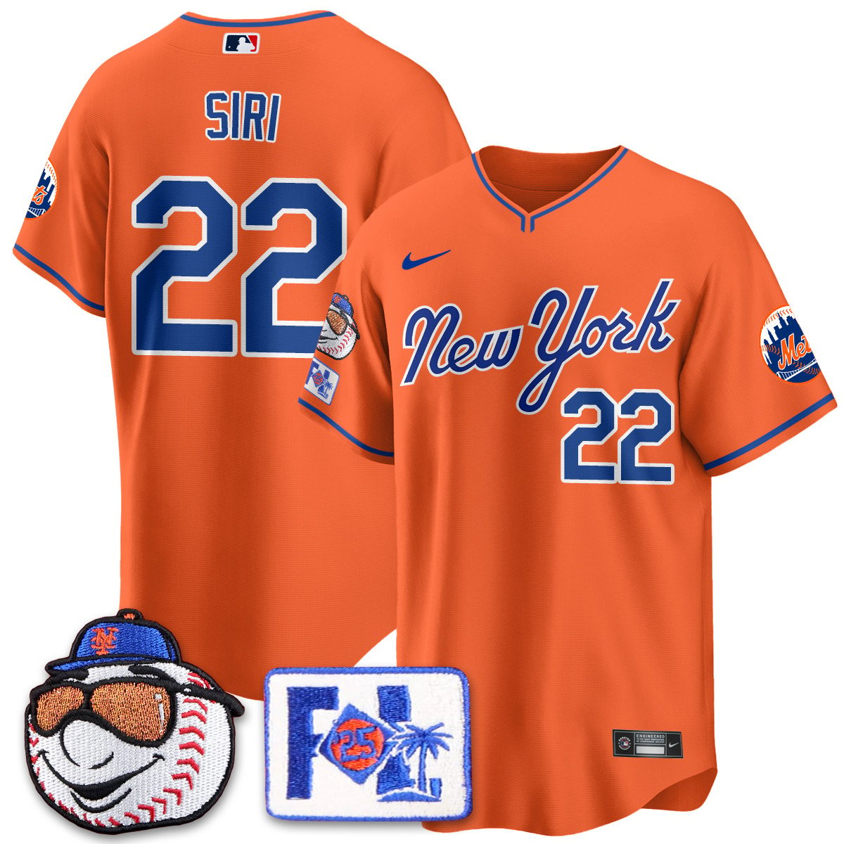 New York Mets Blue Road 2025 Spring Training Jersey - All Stitched