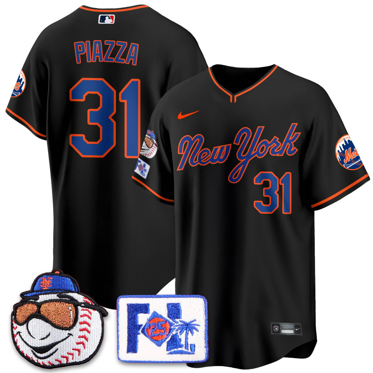 New York Mets Blue Road 2025 Spring Training Jersey - All Stitched