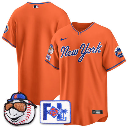 New York Mets Blue Road 2025 Spring Training Jersey - All Stitched