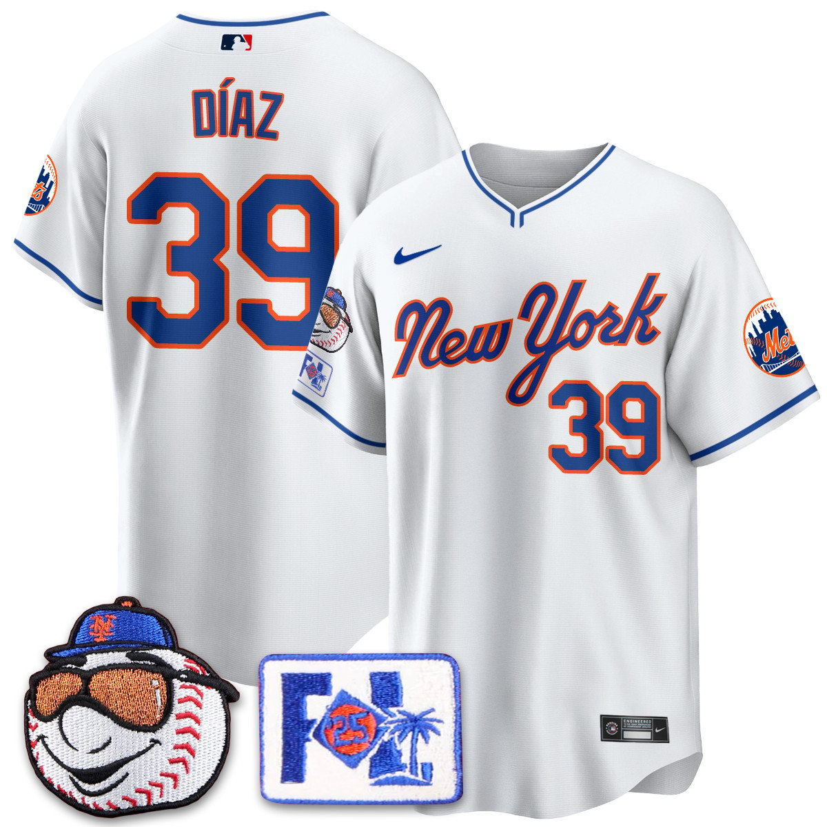 New York Mets Blue Road 2025 Spring Training Jersey - All Stitched