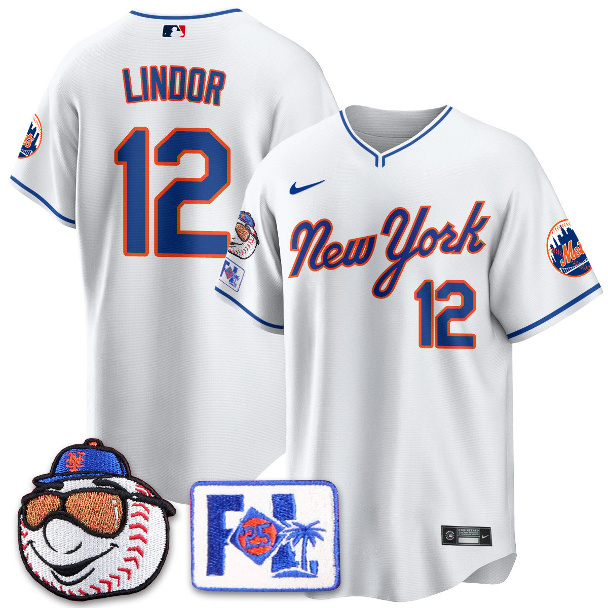 New York Mets Blue Road 2025 Spring Training Jersey - All Stitched