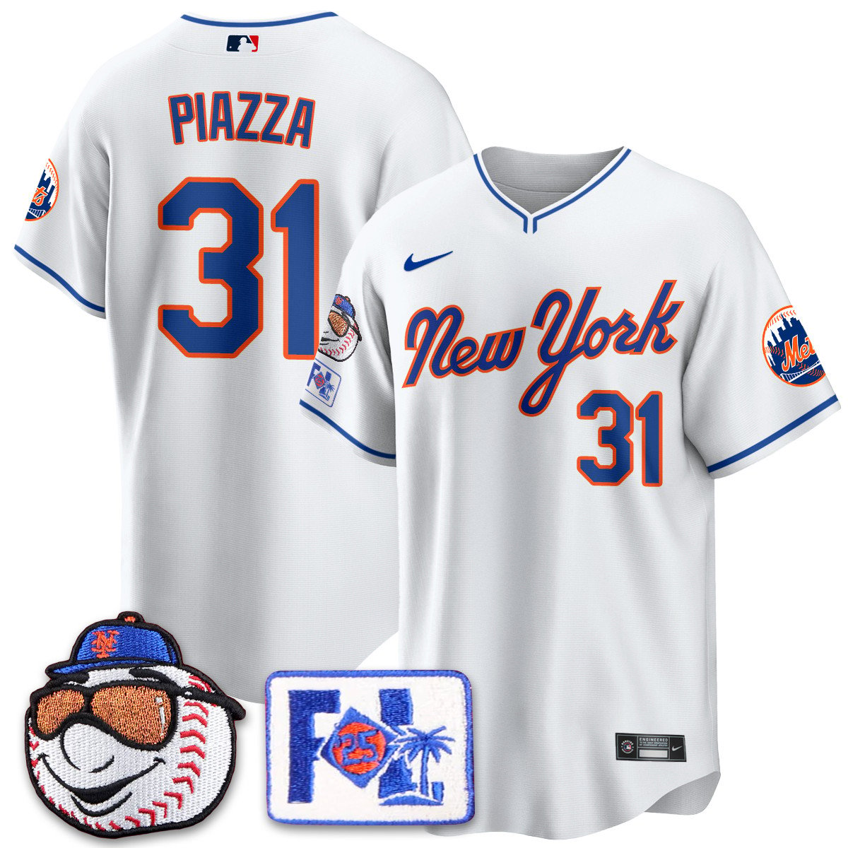 New York Mets Blue Road 2025 Spring Training Jersey - All Stitched