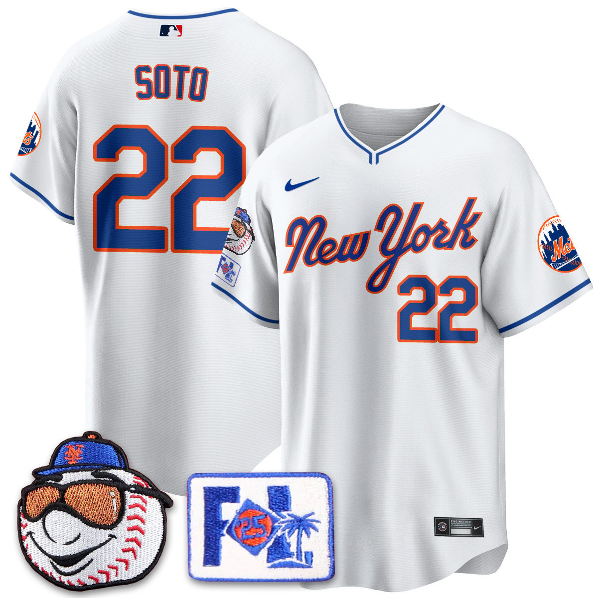 New York Mets Blue Road 2025 Spring Training Jersey - All Stitched