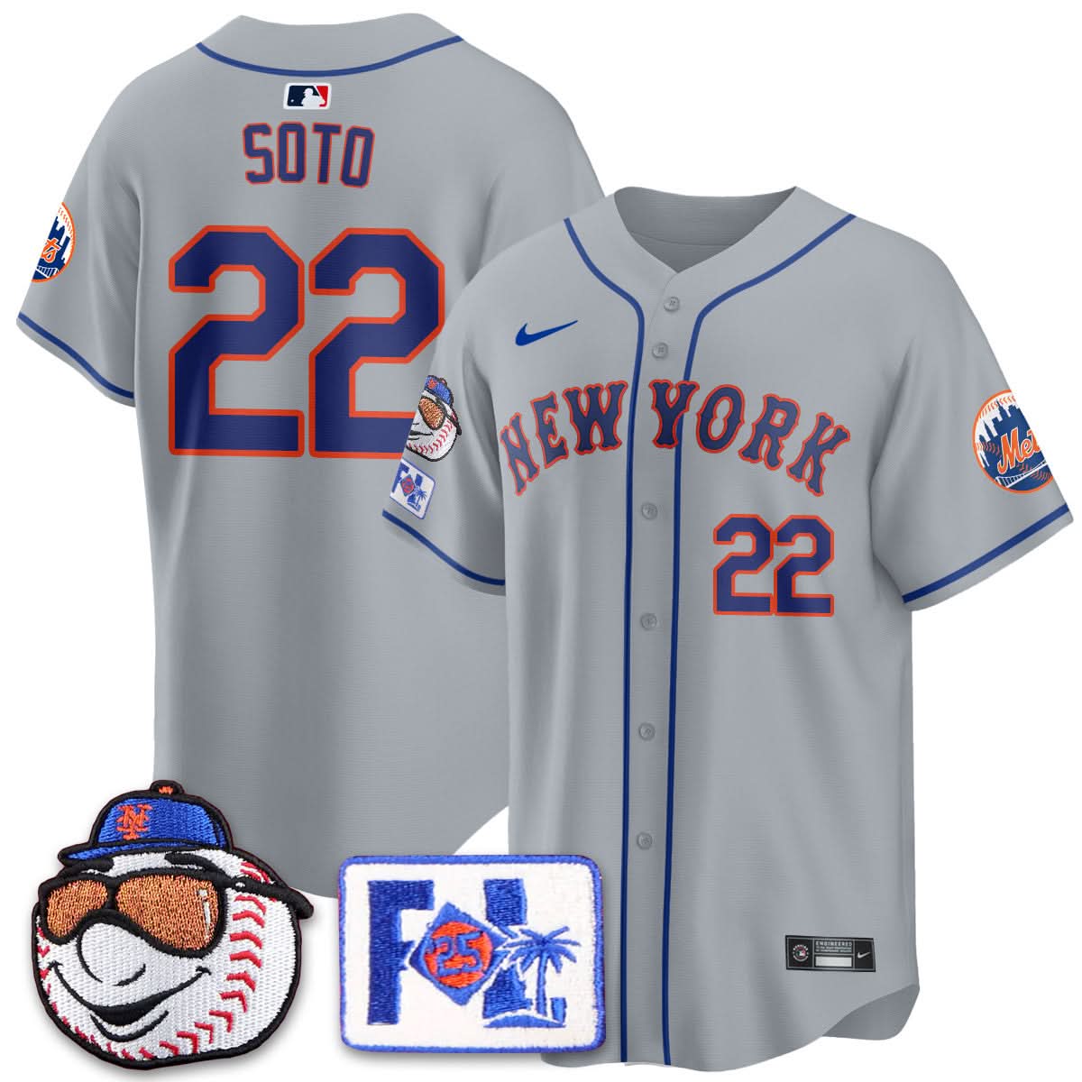 Men's New York Mets 2025 Spring Training Jersey - All Stitched