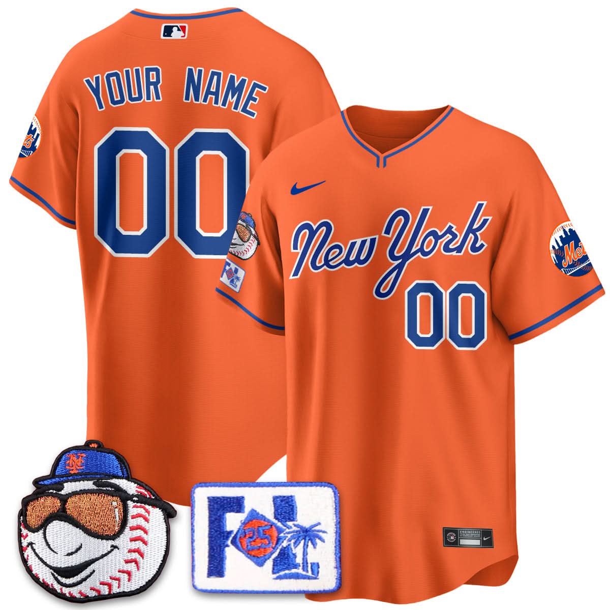 Custom Gender/Name New York Mets Blue Road 2025 Spring Training Jersey - All Stitched