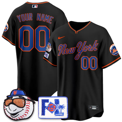 New York Mets Blue Road 2025 Spring Training Custom Jersey - All Stitched