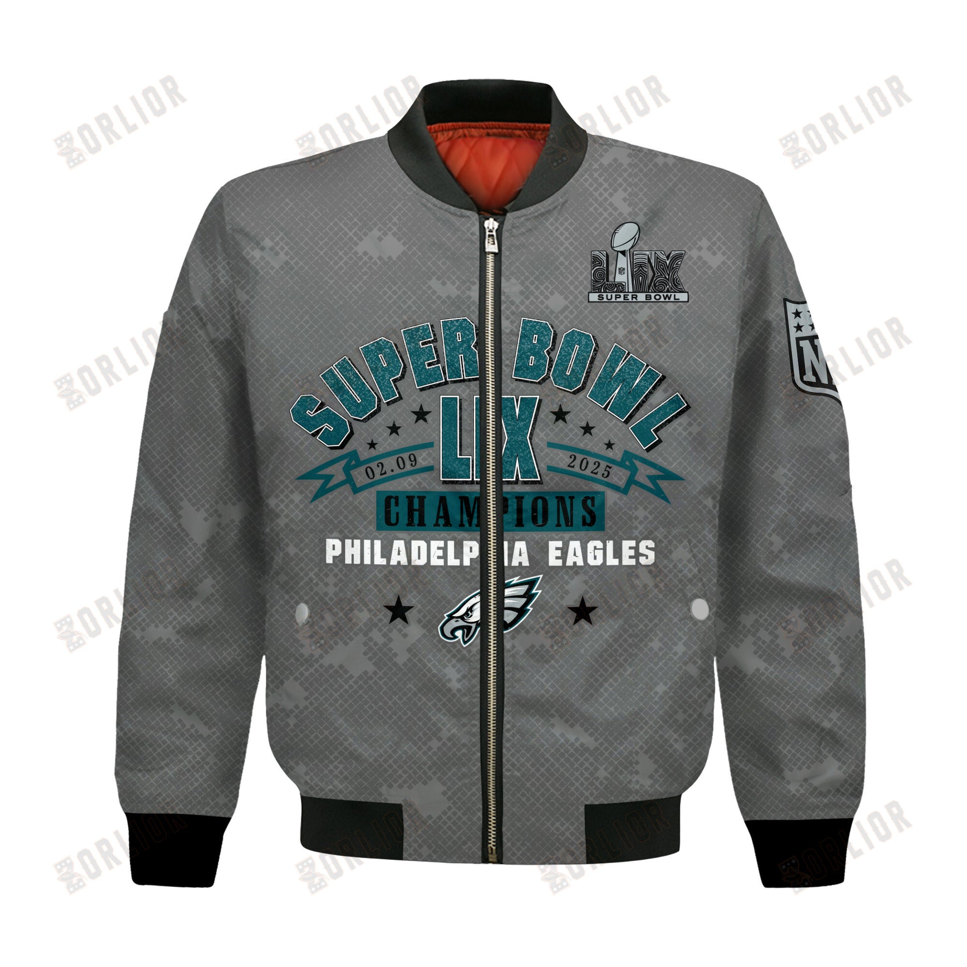 Philadelphia Eagles Super Bowl LIX Champions Victory Secured Bomber Jacket