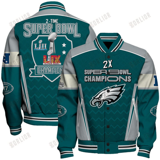 Philadelphia Eagles Super Bowl LIX Champions Wear Your Pride Varsity Jacket