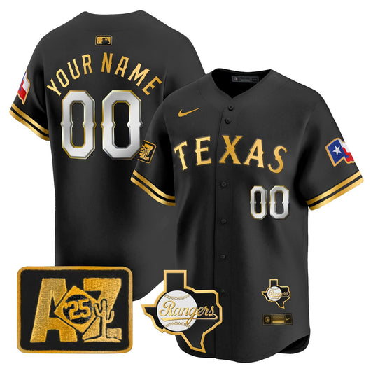 Texas Rangers 2025 Spring Training Patch Vapor Premier Limited Custom Jersey - All Stitched