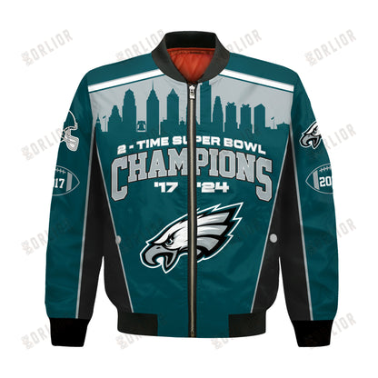 Philadelphia Eagles Super Bowl LIX Champions Crown Belongs To The Eagles Bomber Jacket
