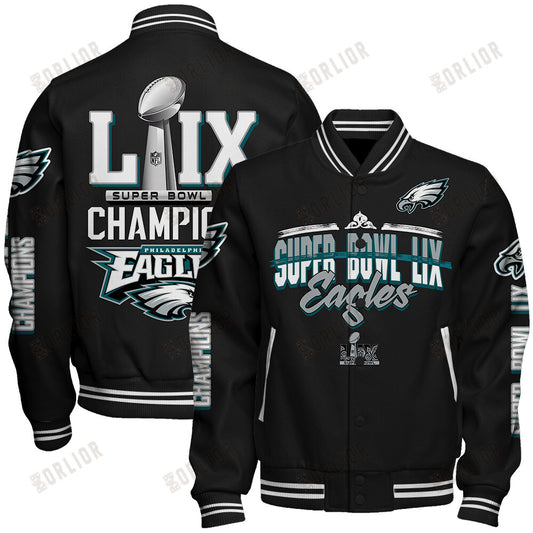 Philadelphia Eagles Super Bowl LIX Champions A Glorious Victory Varsity Jacket