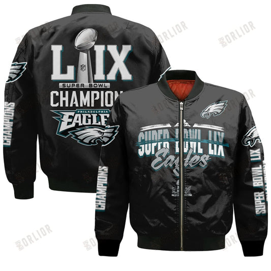 Philadelphia Eagles Super Bowl LIX Champions A Glorious Victory Bomber Jacket