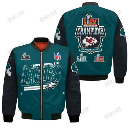 Philadelphia Eagles Super Bowl LIX The Worthy Champions Bomber Jacket