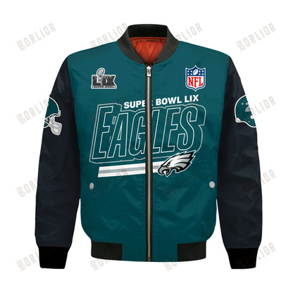 Philadelphia Eagles Super Bowl LIX The Worthy Champions Bomber Jacket