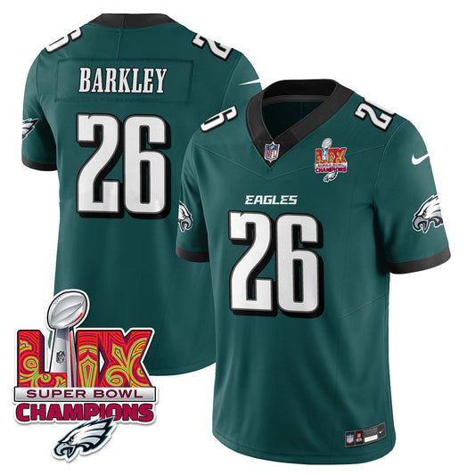 Men's Philadelphia Eagles Super Bowl LIX Champions Gold Vapor Limited Jersey - All Stitched