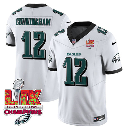 Men's Philadelphia Eagles Super Bowl LIX Champions Gold Vapor Limited Jersey - All Stitched