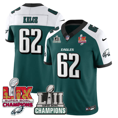 Men's Philadelphia Eagles LII-LIX Super Bowl Champions Vapor Limited Jersey - All Stitched