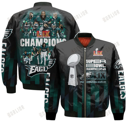 Philadelphia Eagles Super Bowl LIX Champions Own The Historic Moment Bomber Jacket