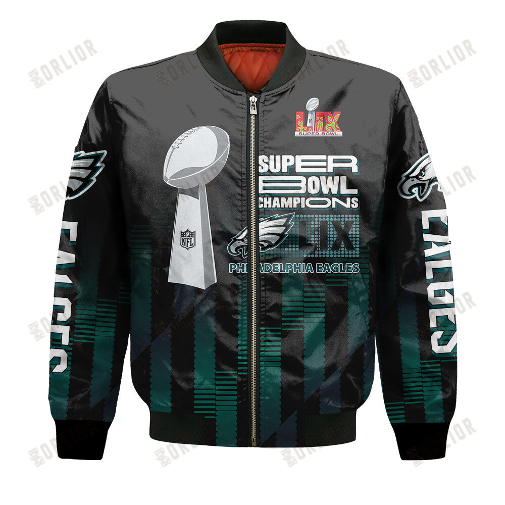 Philadelphia Eagles Super Bowl LIX Champions Own The Historic Moment Bomber Jacket