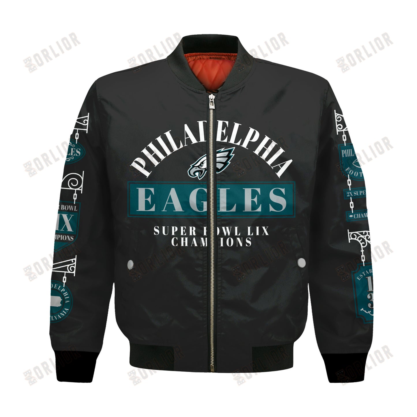 Philadelphia Eagles Super Bowl LIX Champions Represent The Pride Bomber Jacket