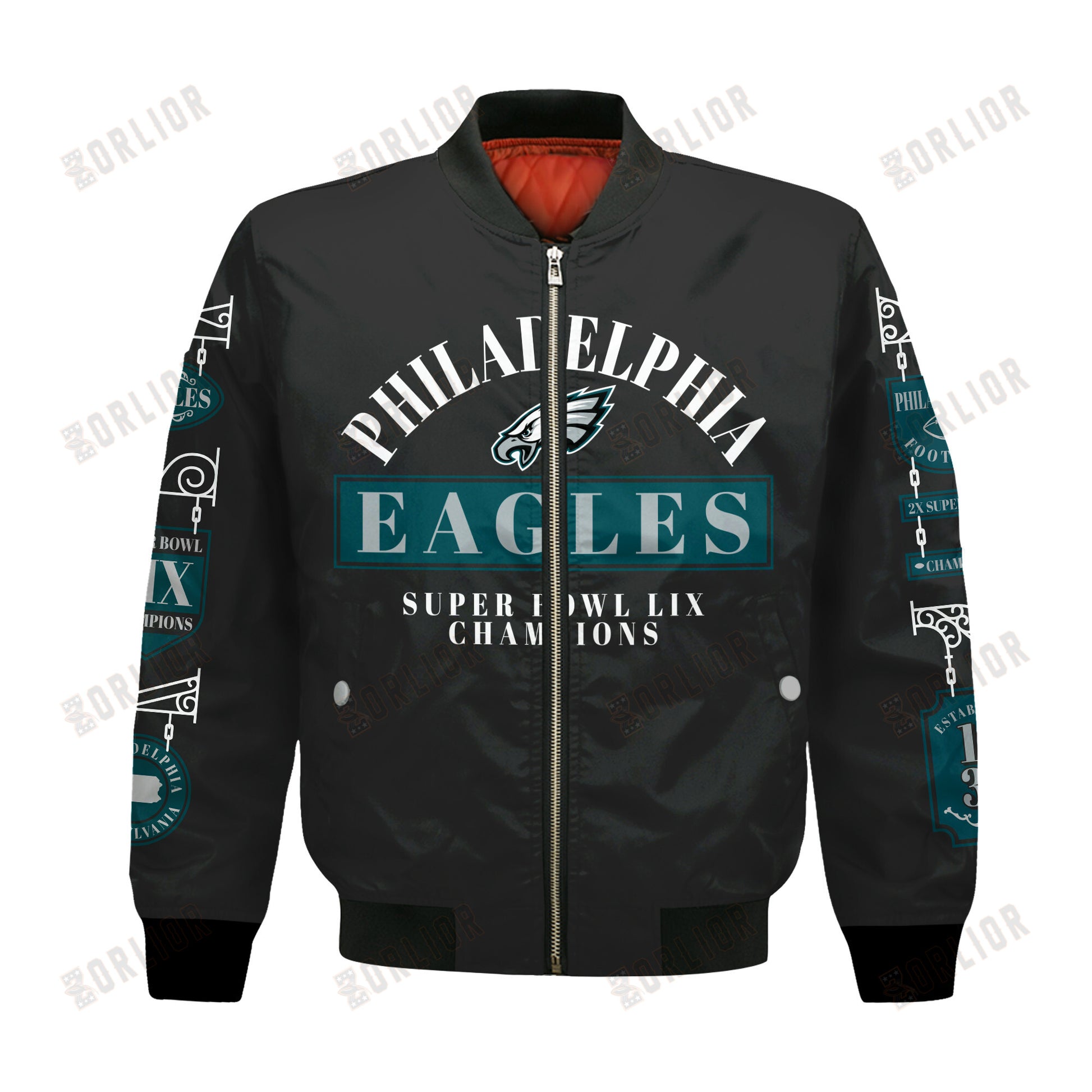 Philadelphia Eagles Super Bowl LIX Champions Represent The Pride Bomber Jacket