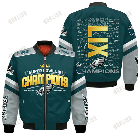 Philadelphia Eagles Super Bowl LIX Champions The Perfect Flight Bomber Jacket