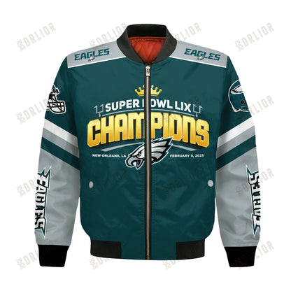Philadelphia Eagles Super Bowl LIX Champions The Perfect Flight Bomber Jacket