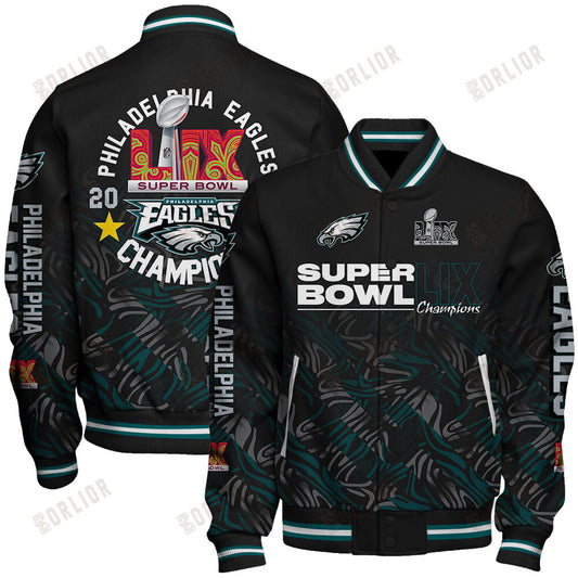 Philadelphia Eagles Super Bowl LIX Champions Soaring High Varsity Jacket