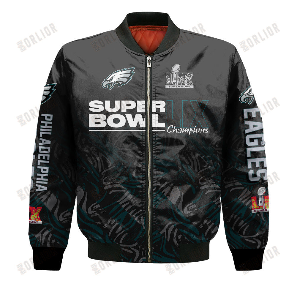 Philadelphia Eagles Super Bowl LIX Champions Soaring High Bomber Jacket