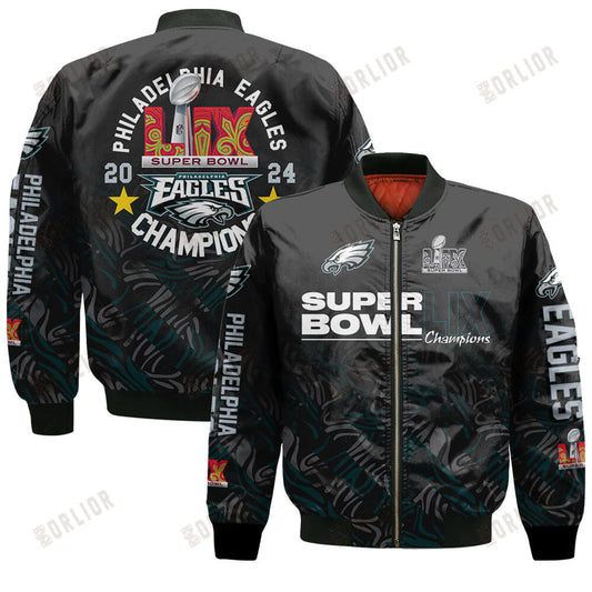 Philadelphia Eagles Super Bowl LIX Champions Soaring High Bomber Jacket
