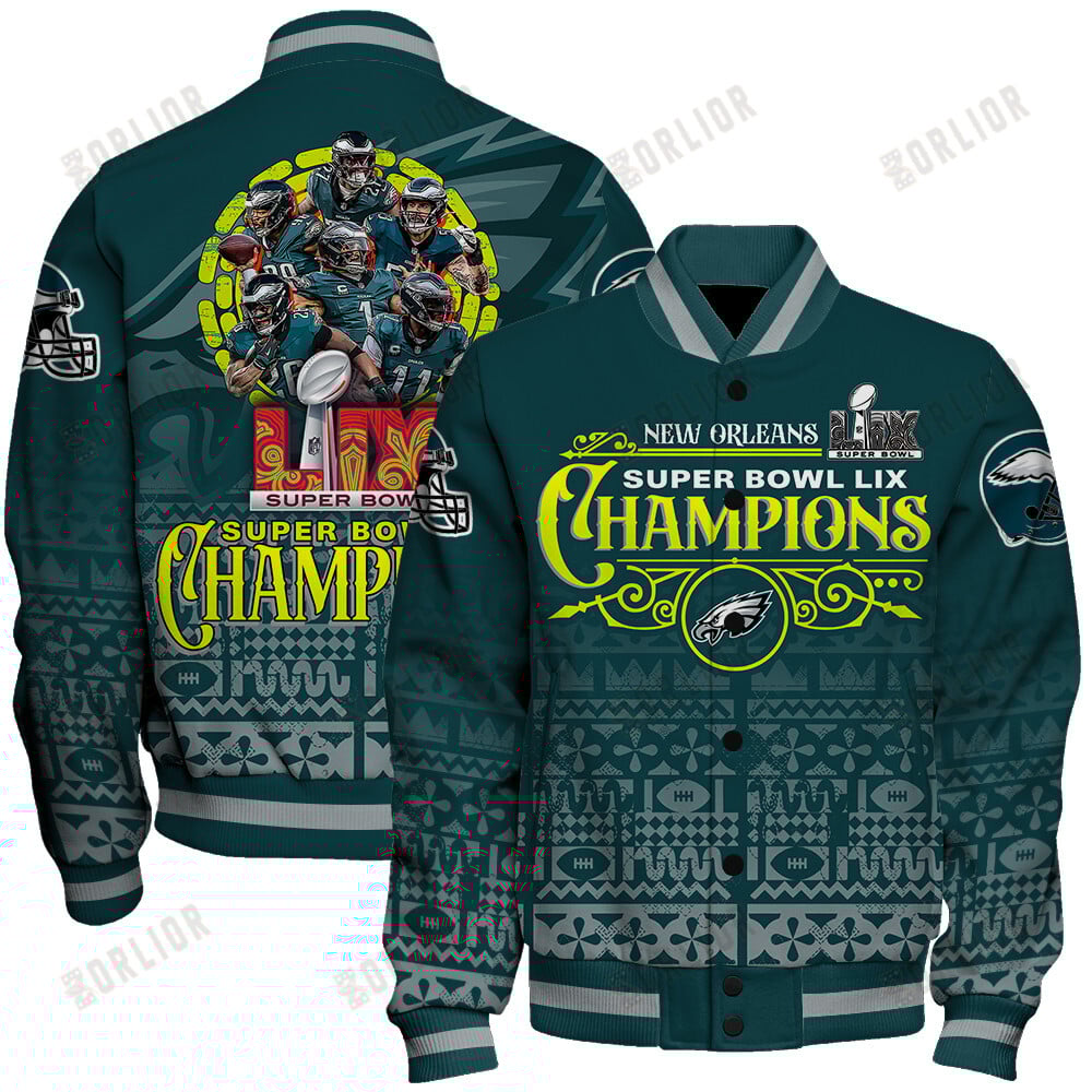 Philadelphia Eagles Super Bowl LIX Champions More Than Just A Game Varsity Jacket
