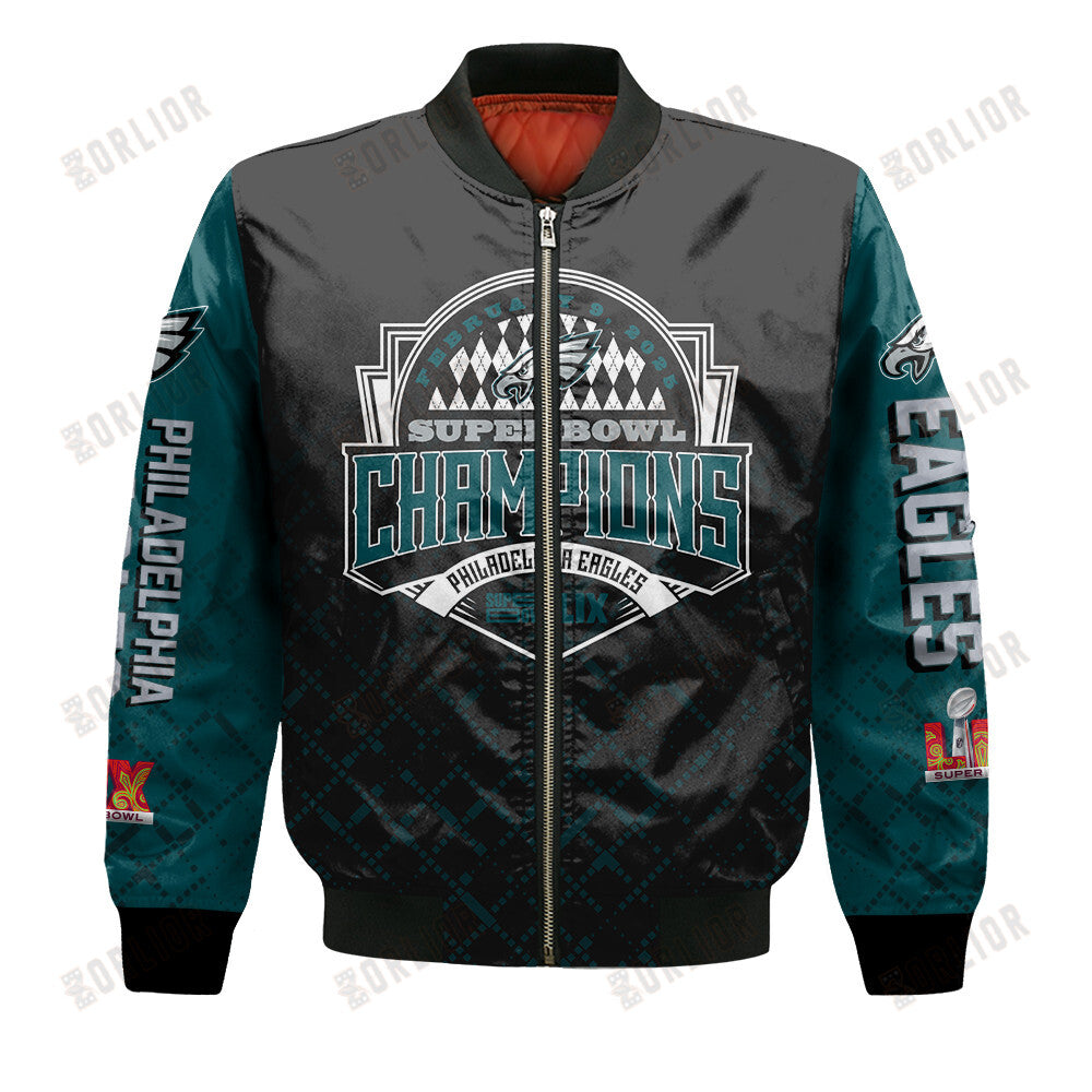 Philadelphia Eagles Super Bowl LIX Champions The Reign Begins Bomber Jacket