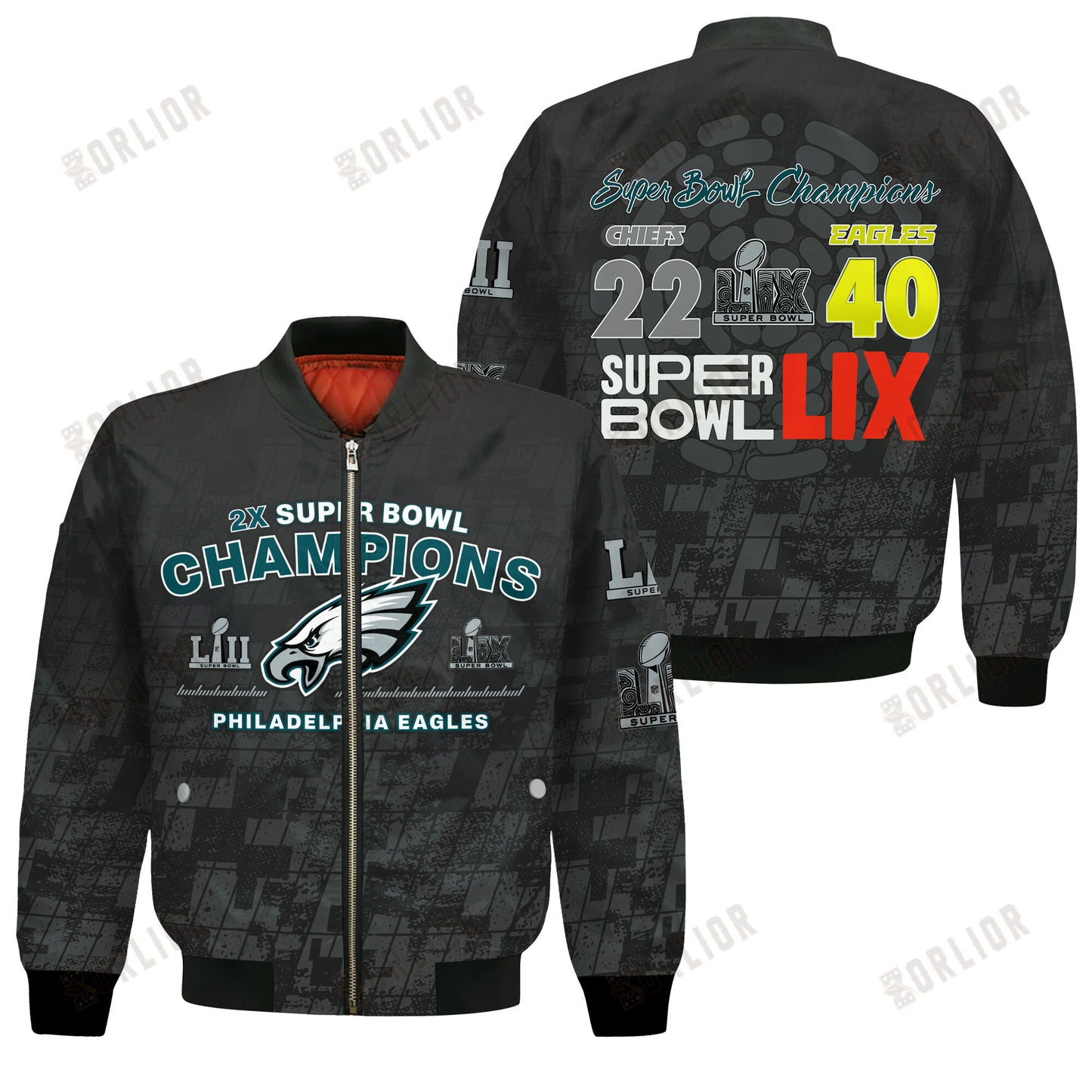 Philadelphia Eagles Super Bowl LIX Champions Bird Gang Glory Bomber Jacket