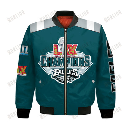 Philadelphia Eagles Super Bowl LIX Champions Fly High Bomber Jacket
