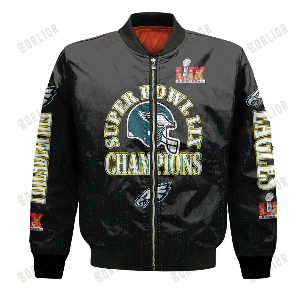 Philadelphia Eagles Super Bowl LIX Champions Fear The Flock Bomber Jacket