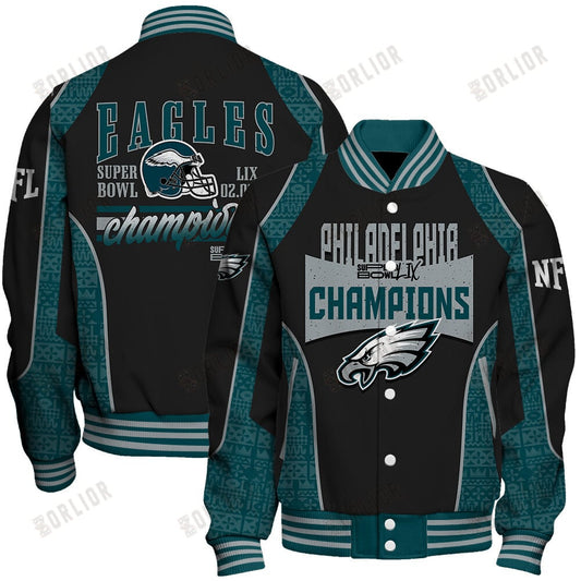 Philadelphia Eagles Super Bowl LIX Champions Keep The Fire Of Victory Varsity Jacket