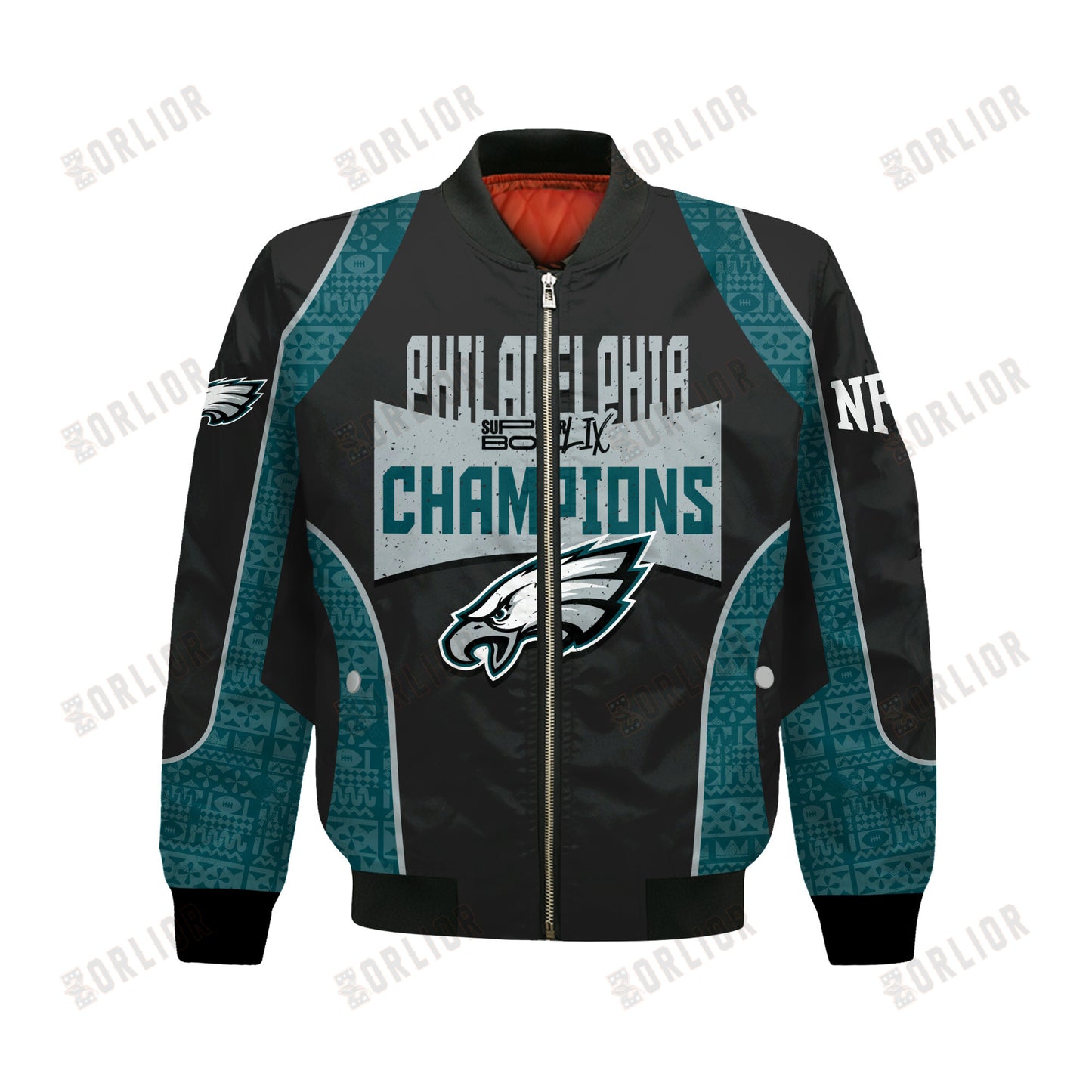 Philadelphia Eagles Super Bowl LIX Champions Keep The Fire Of Victory Bomber Jacket