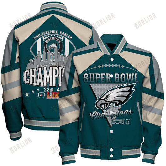 Philadelphia Eagles Super Bowl LIX Champions Philly’s Finest Varsity Jacket