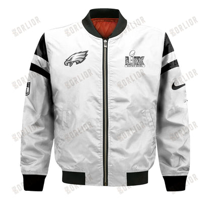Philadelphia Eagles Super Bowl LIX Champions Victory is Our Nature Bomber Jacket