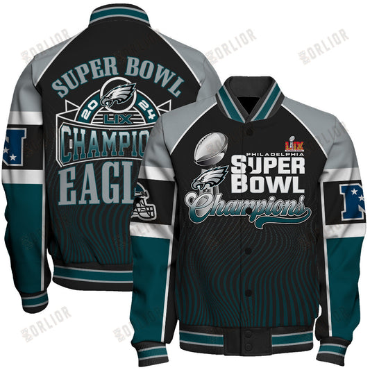 Philadelphia Eagles Super Bowl LIX Champions Eternal Glory Varsity Jacket
