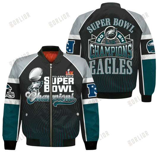 Philadelphia Eagles Super Bowl LIX Champions Eternal Glory Bomber Jacket