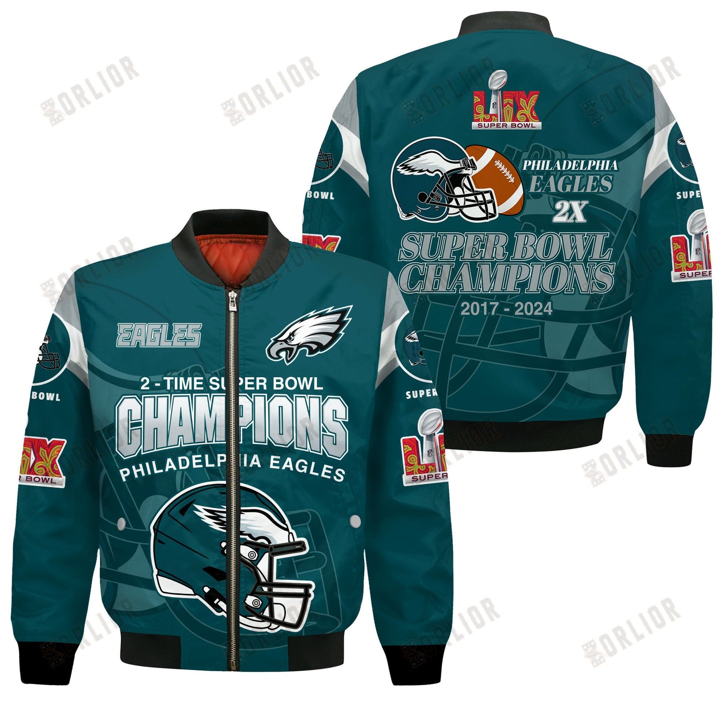 Philadelphia Eagles Super Bowl LIX 2025 Make History Bomber Jacket