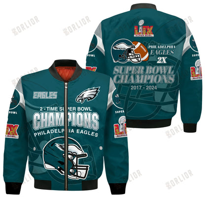 Philadelphia Eagles Super Bowl LIX 2025 Make History Bomber Jacket