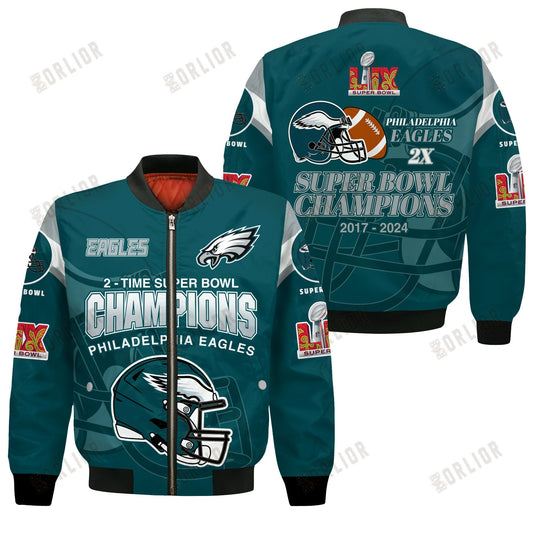 Philadelphia Eagles Super Bowl LIX 2025 Make History Bomber Jacket