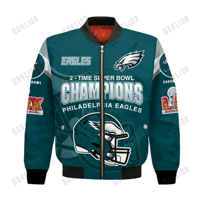 Philadelphia Eagles Super Bowl LIX 2025 Make History Bomber Jacket
